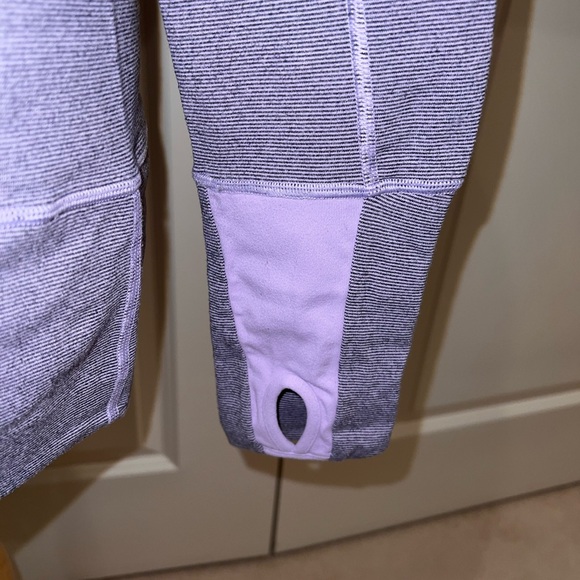 VGUC Lululemon Stride Jacket Lilac Heathered Wee Stripe Track Running Jacket - Picture 3 of 8